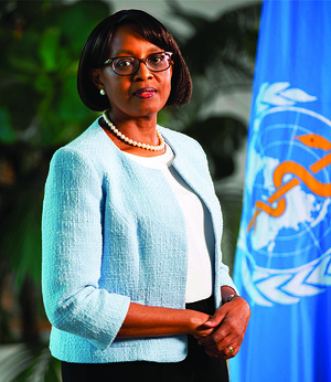 Portrait of WHO Regional Director for Africa, Dr Matshidiso Moeti.- Title of WHO staff and officials reflects their respective position at the time the photo was taken.